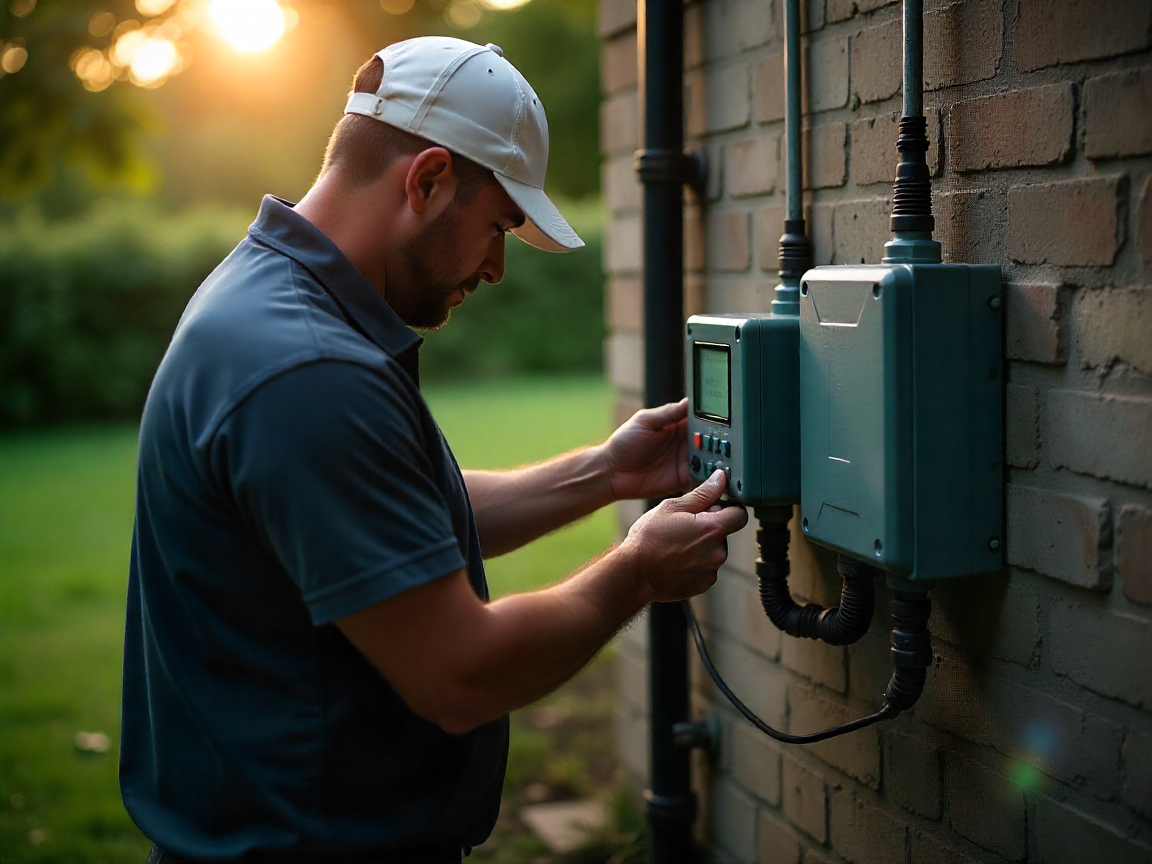 Smart irrigation system installation